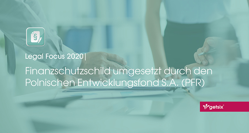 Finanzschutzschild umgesetzt durch den Polski Fundusz Rozwoju S.A. (PFR)