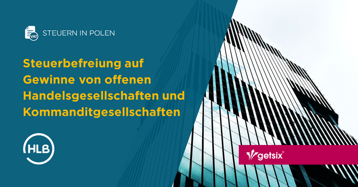 Steuerbefreiung auf Gewinne von offenen Handelsgesellschaften und Kommanditgesellschaften